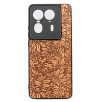 Drewniane Etui Bewood do Motorola Edge 50 Ultra LIŚCIE JABŁOŃ
