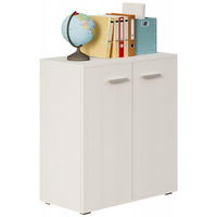 Komoda biała do biura salonu regał szafka z 2 drzwiczkami 3 półki loft 68cm