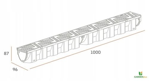 Odwodnienie Liniowe Kanał Slim A15(do 1,5T) H=87 na Arena.pl