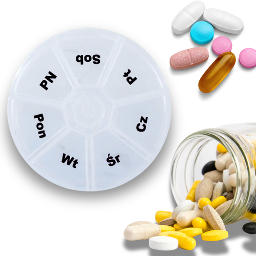 Organizer na leki tabletki pudełko kasetka pojemnik na 7 dni na Arena.pl