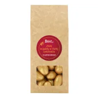 Złote migdały w białej czekoladzie ze słonym karmelem 100g