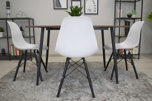 Krzesło OSAKA białe / nogi czarne x 1 na Arena.pl