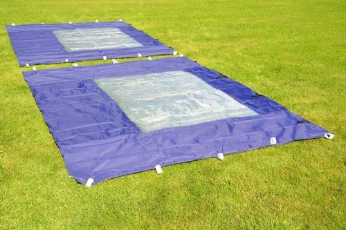 Pawilon ogrodowy Profi rozkładany 3 x 3 m - niebieski 2 ściany na Arena.pl