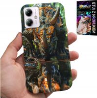 ETUI DO MOTOROLA MOTO G14 - DINO DINOZAUR TRICERATOPSEM FUTERAŁ
