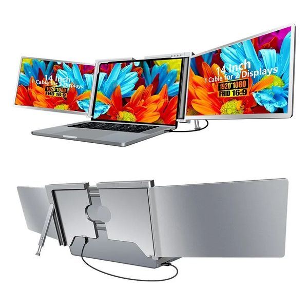 Monitor do laptopa Extralink Dual Screen S400 14" Full HD IPS zdjęcie 7