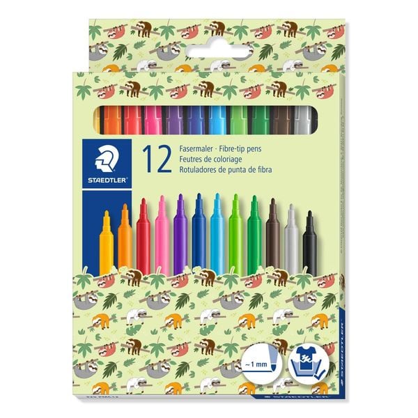 Flamaster szkolny Pattern Mix, 12 kol. w opak., St zdjęcie 1