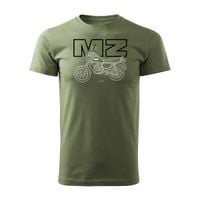 Koszulka motocyklowa na motor MZ ETZ 150 męska khaki REGULAR M