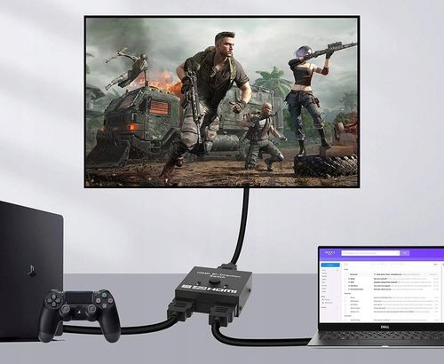 SWITCH HDMI 2.0 2x1 SPLITTER 1x2 Rozdzielacz Przełącznik 4K/60Hz - na Arena.pl