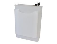 Urna skarbonka puszka plexi dual satin z kieszenią 25x10x35cm