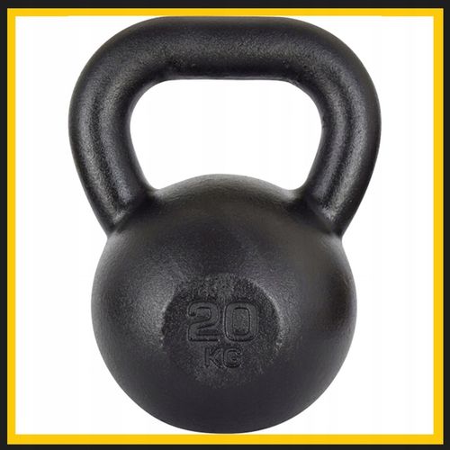 Kettlebell żeliwny odważnik kula kettle 20kg na Arena.pl
