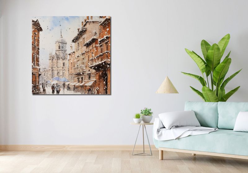 Obraz 100x100cm Urok Starych Miast zdjęcie 2