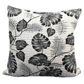 Poszewka z kory 40x40 wzór egzotyczne liście 2