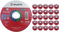 WURTH 20 X TARCZA TNĄCA DO CIĘCIA STALI INOX 125 X 1MM 0669631250