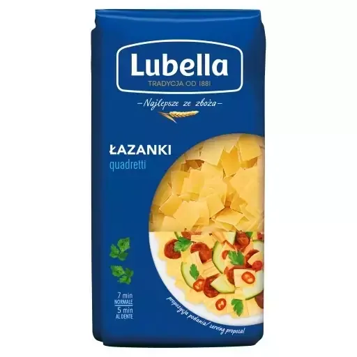 LUBELLA MAKARON ŁAZANKA 400G zdjęcie 1