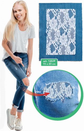 Łata Jeans z koronką 596 Nero na Arena.pl