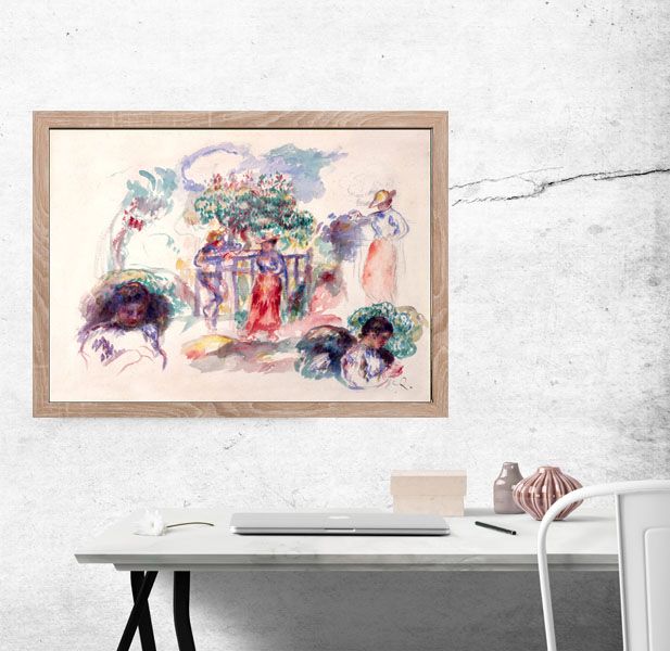 Figures under a Tree, Auguste Renoir - plakat 100x70 cm zdjęcie 2