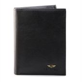 PETERSON portfel męski skórzany elegancki pionowy M105 czarny