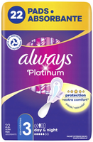 ALWAYS PLATINUM DAY & NIGHT PODPASKI NA DZIEŃ I NA NOC 22 SZT