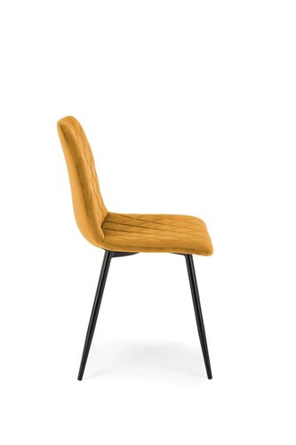 Krzesło Uferyn Velvet musztardowy na Arena.pl