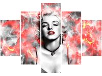 105CM 150CM OBRAZ 5 ELEM MARYLIN MONROE DRUK