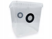 Pojemnik BraPlast Z WENTYLACJĄ dla patyczaków, ptaszników, ślimaka 19x19x19