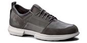 Geox Półbuty męskie - U Traccia, oddychające - rozmiar 41 - szare, skórzane