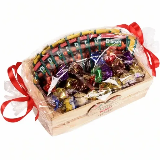 Kosz prezentowy PREZENT na URODZINY 30 40 50 odejście z PRACY Ślub Dilmah zdjęcie 9