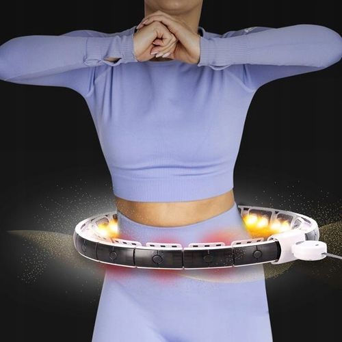 HHM16 HULA HOP WHITE Z MAGNESAMI I OBCIĄŻNIKIEM + LICZNIK HMS na Arena.pl