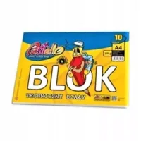 Blok Techniczny A4 Pastello Biały 170G 10 Kartek
