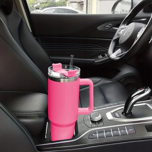 KUBEK TERMICZNY TERMOS ZE SŁOMKĄ Z UCHWYTEM SZCZELNY NA KAWĘ HERBATĘ 1200ML na Arena.pl