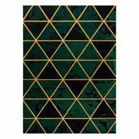 RUG/LU/ESTEMA/MARBLETRIANGLES/BOTTLEGREEN+GOLD/120x170