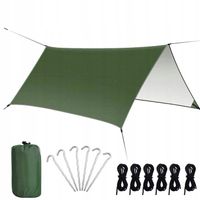 TURYSTYCZNY PŁACHTA TARP BIWAKOWA WIATA KEMPINGOWA NAMIOT ZADASZENIE 3X3M