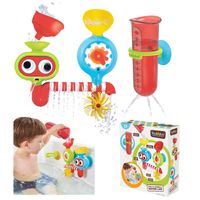 YOOKIDOO Zabawka do wanny kąpieli ze zraszaczem, lejkiem kolorowe