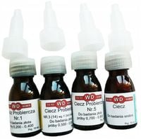 ZESTAW PROBIERCZYCH CIECZY DO BADANIA ZŁOTA SREBRA CIECZE PROBIERCZE