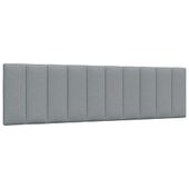 Poduszka na wezgłowie, jasnoszara, 180 cm, tkanina