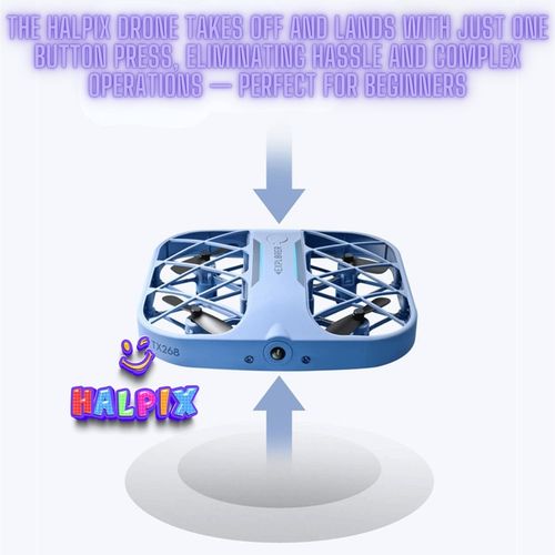 Trikowy mini dron Halpix zdalnie sterowany z kamerą 8K i Wi-Fi na Arena.pl