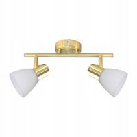 Lampa sufitowa złota ze szklanymi kloszami dekoracyjna ruchoma JOTA 2xE14