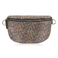 saszetka nerka damska skórzana z kwiatowym wzorem paolo peruzzi t-36-d