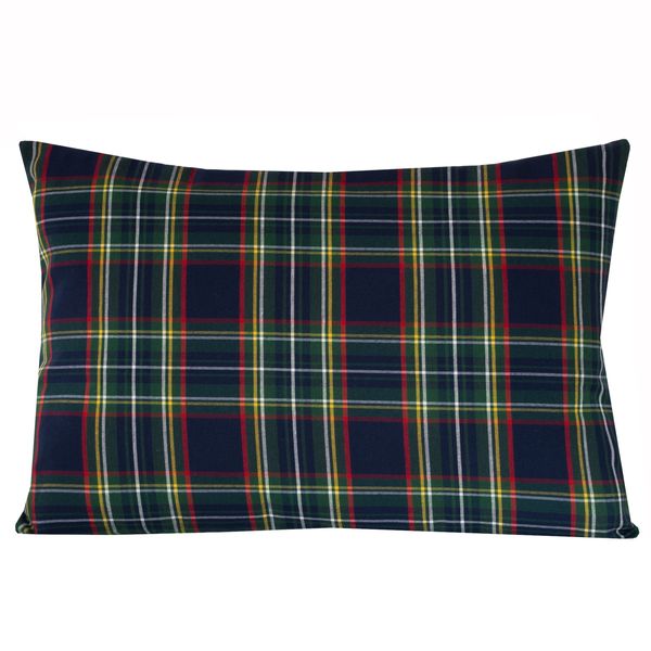 Poszewka Świąteczna Poduszka Granatowa krata Poduszka 40x60cm zdjęcie 5