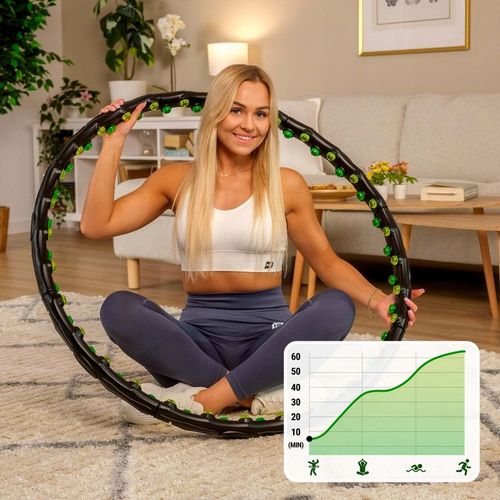 Hula hop z kulkami odchudzające wyszczuplające z magnetycznymi wypustkami na Arena.pl
