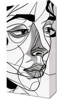 Obraz 20x40cm Portret Kobiecy