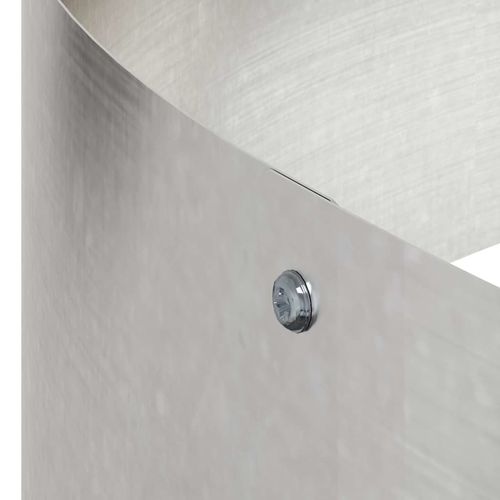 Doniczka ogrodowa Srebrny 120 x 120 x 20 cm stal nierdzewna na Arena.pl