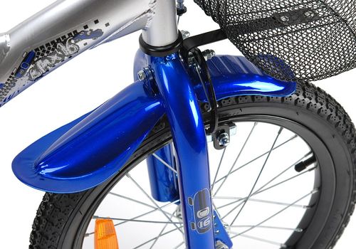 Rower 16 MEXLLER BMX sreb/nieb. + koszyk na Arena.pl