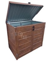 Zabudowa koszy na śmieci wiata obudowa kubłów 140x80x120 cm 2x240L  TKD337