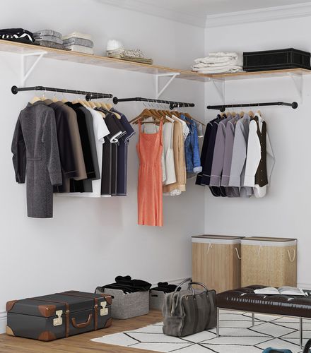 Wieszak drążek ścienny - HSR67BK na Arena.pl