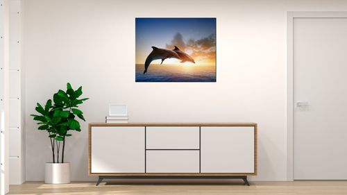 Obraz Drukowany 50X40 Delfiny na Arena.pl