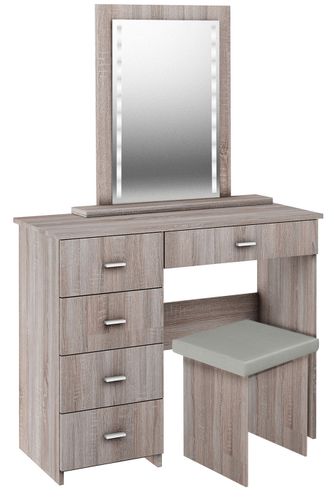 Taboret stołek do toaletki dąb truflowy na Arena.pl