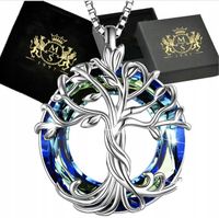 Naszyjnik Srebrny Srebro 925 Łańcuszek z Zawieszką Na Prezent Dla Kobiety