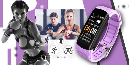 Smartband Giewont Fit&GO Duo GW200-8 - Black + Pasek Touch of Lavender na Arena.pl