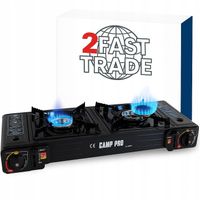 Kuchenka turystyczna CAMP PRO dwupalnikowa moc 2300W profesjonalna gazowa